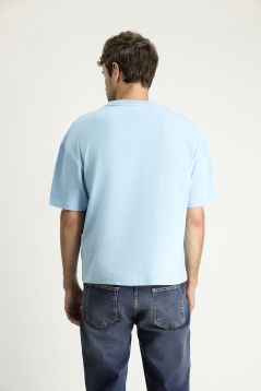 Crew Neck Regular Fit Solid Color T-Shirt