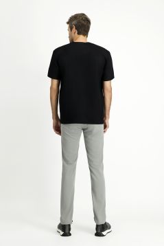 Regular Fit Plain Chino/Canvas Trousers