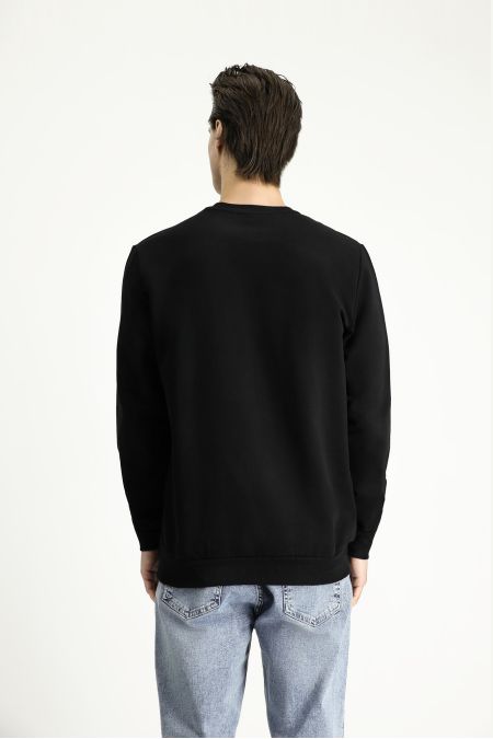 Crew Neck Printed Sweatshirt