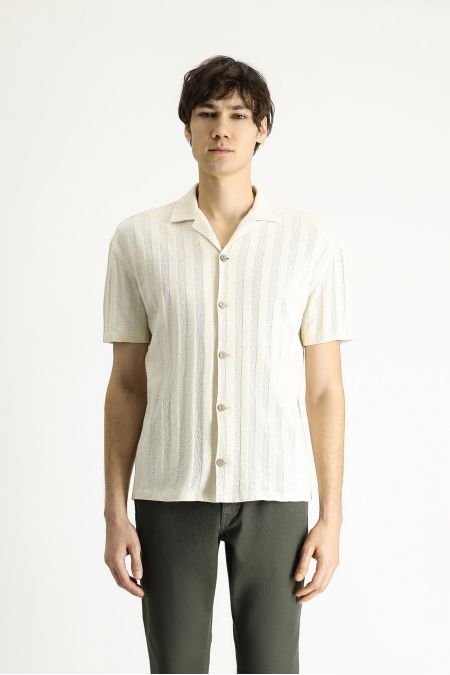 Polo collar shirt model t-shirt